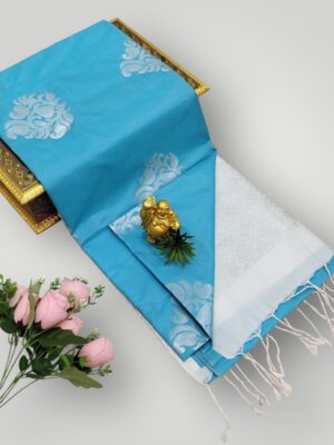 Elegant Soft Silk Printed Saree with Running Blouse