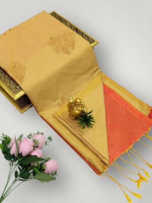 Soft Silk Wedding Saree with Running Blouse