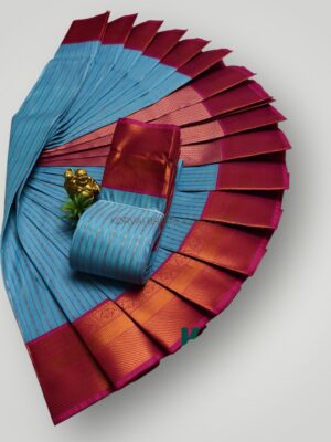 Trendy Kuppadam Vairaoosi Tana Silk Saree with Korvai Border