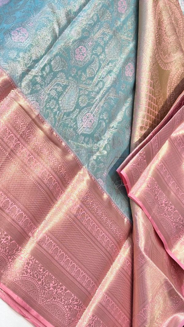 Rich Semi Bridal Kanchipuram Tissue Silk Saree