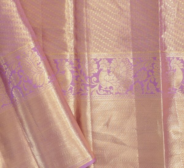 aspen gold kanjivaram silk saree with zari border