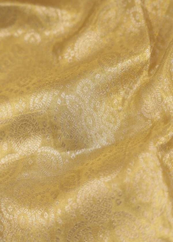 aspen gold kanjivaram silk saree with zari border