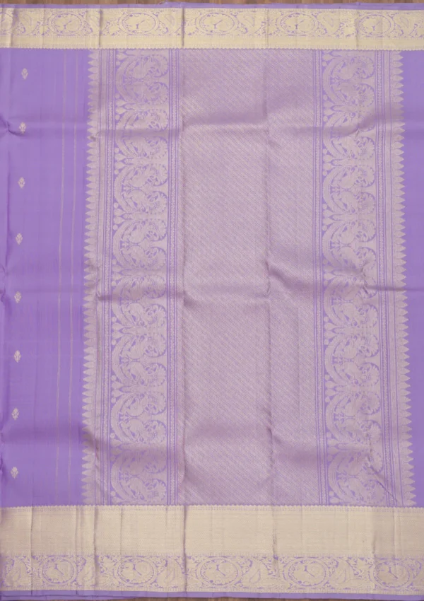 lavender pure silk saree with delicate zari embroidery