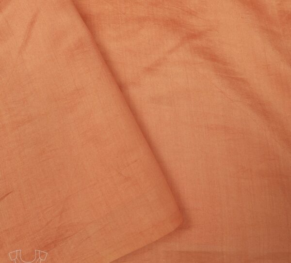 sunrise orange silk saree with elephant motif and intricate weaving